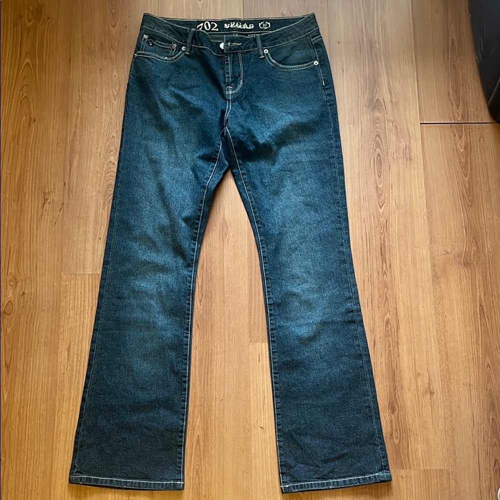 702 Vegas Classic Blue Wide Leg Jeans